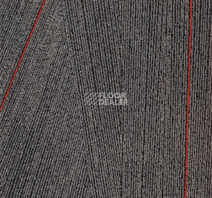 Ковровая плитка Milliken Facet fca 109-79 Anthracite Carmine фото 1 | FLOORDEALER